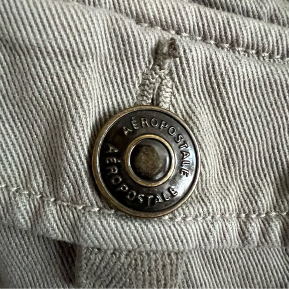 Vintage Y2K Aeropostale Taupe Buttoned Pants - Picture 5 of 6